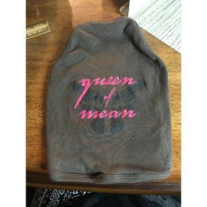 Brown Pink‎ Dog Shirt QUEEN OF MEAN T-SHIRT Small